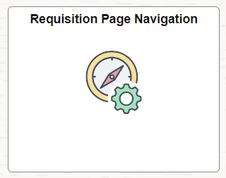 Requisition Page Navigation tile