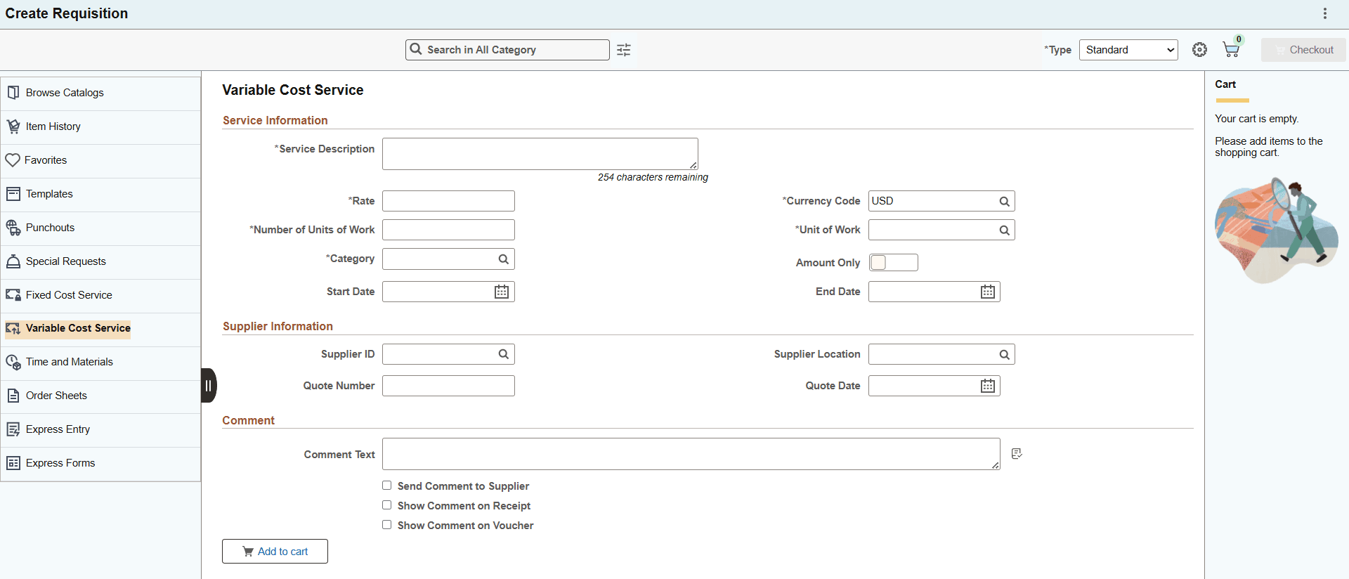 Variable Cost Service