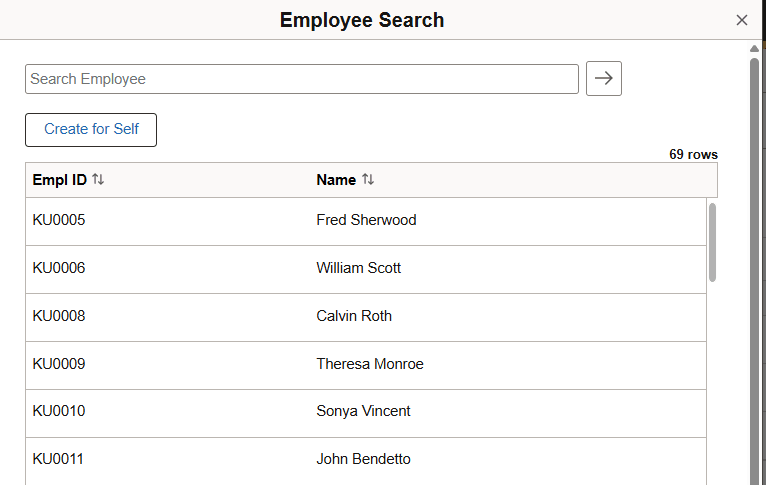 Employee Search (TA Delegate)