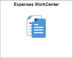 Expenses WorkCenter Tile