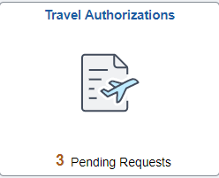 Travel Authorization Tile