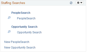 Staffing Searches pagelet