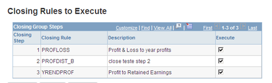 Closing Rules to Execute page