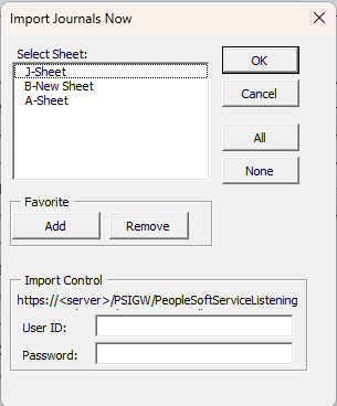 Import Journal Now (Alpha Sort not selected)