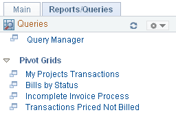 Grants WorkCenter - Queries