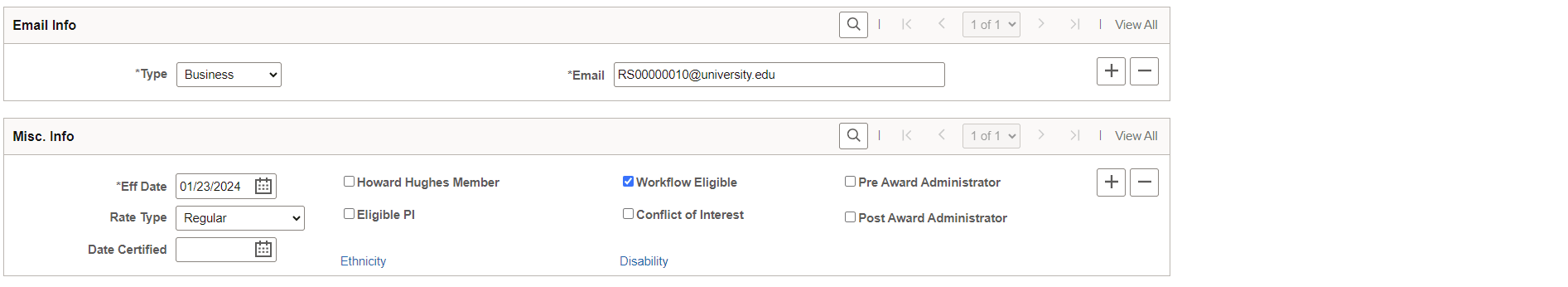 Professional Name & Address (2 of 2)