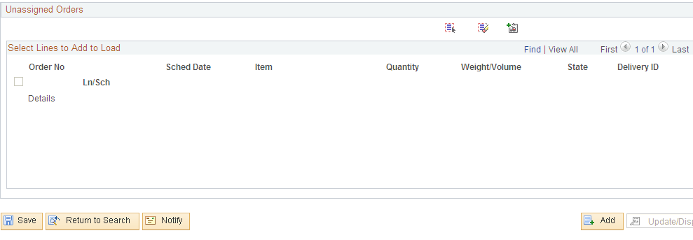 Manage Loads page (2 or 2)