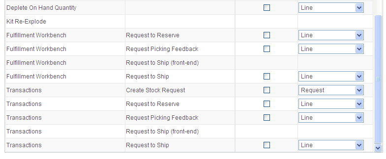 Passthrough Options tab of the Fulfillment Engine Options page (page 2 of 2)