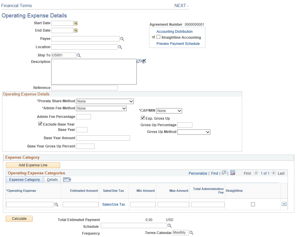 Financial Terms - Operating Expense page