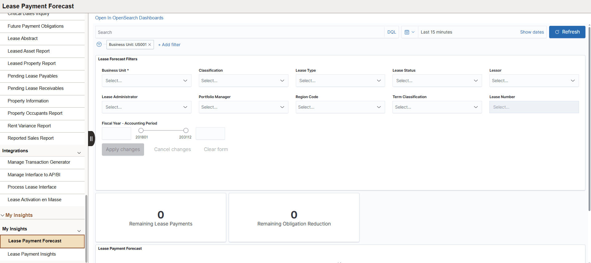 Lease WorkCenter - My Insights