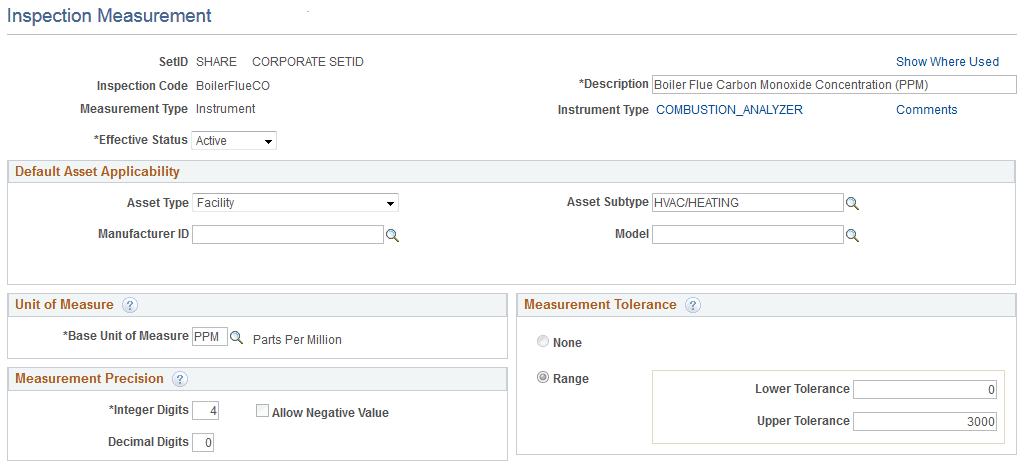 Inspection Measurement