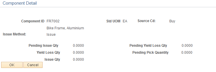 Component Details page