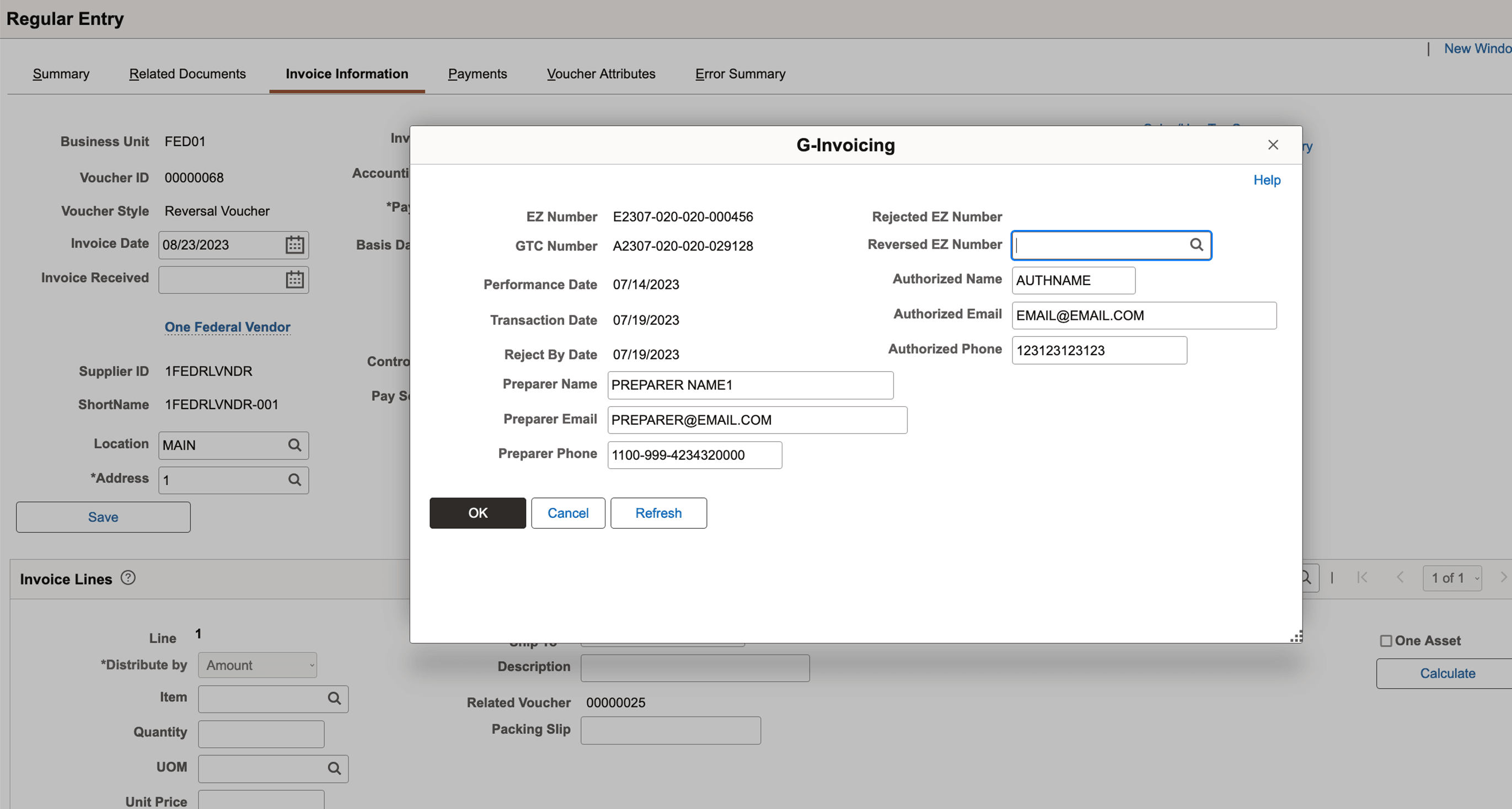G-Invoicing Reversed Transaction