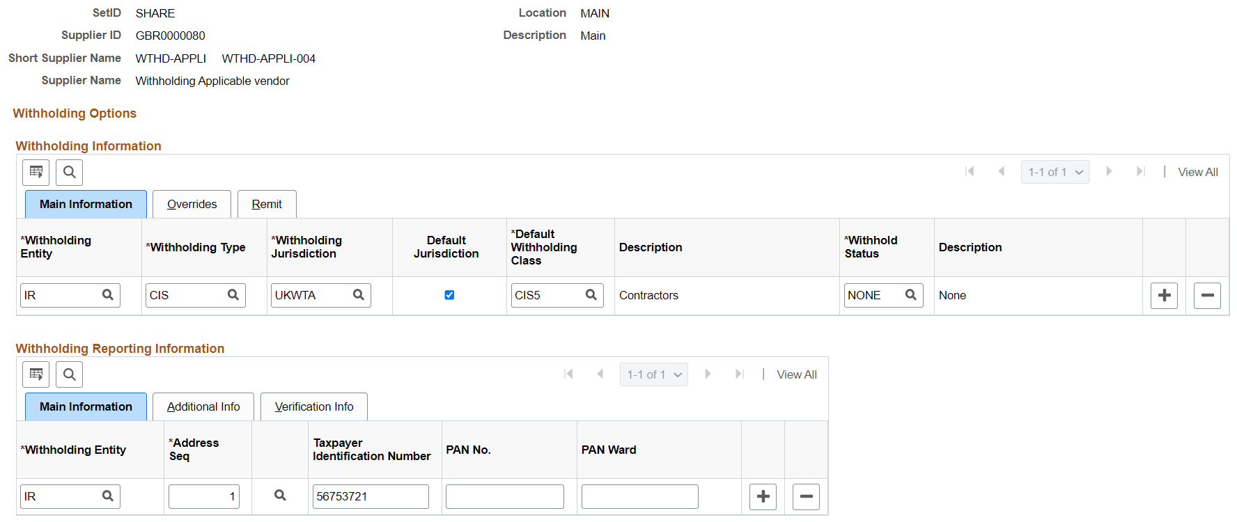 Withholding Supplier Information UK