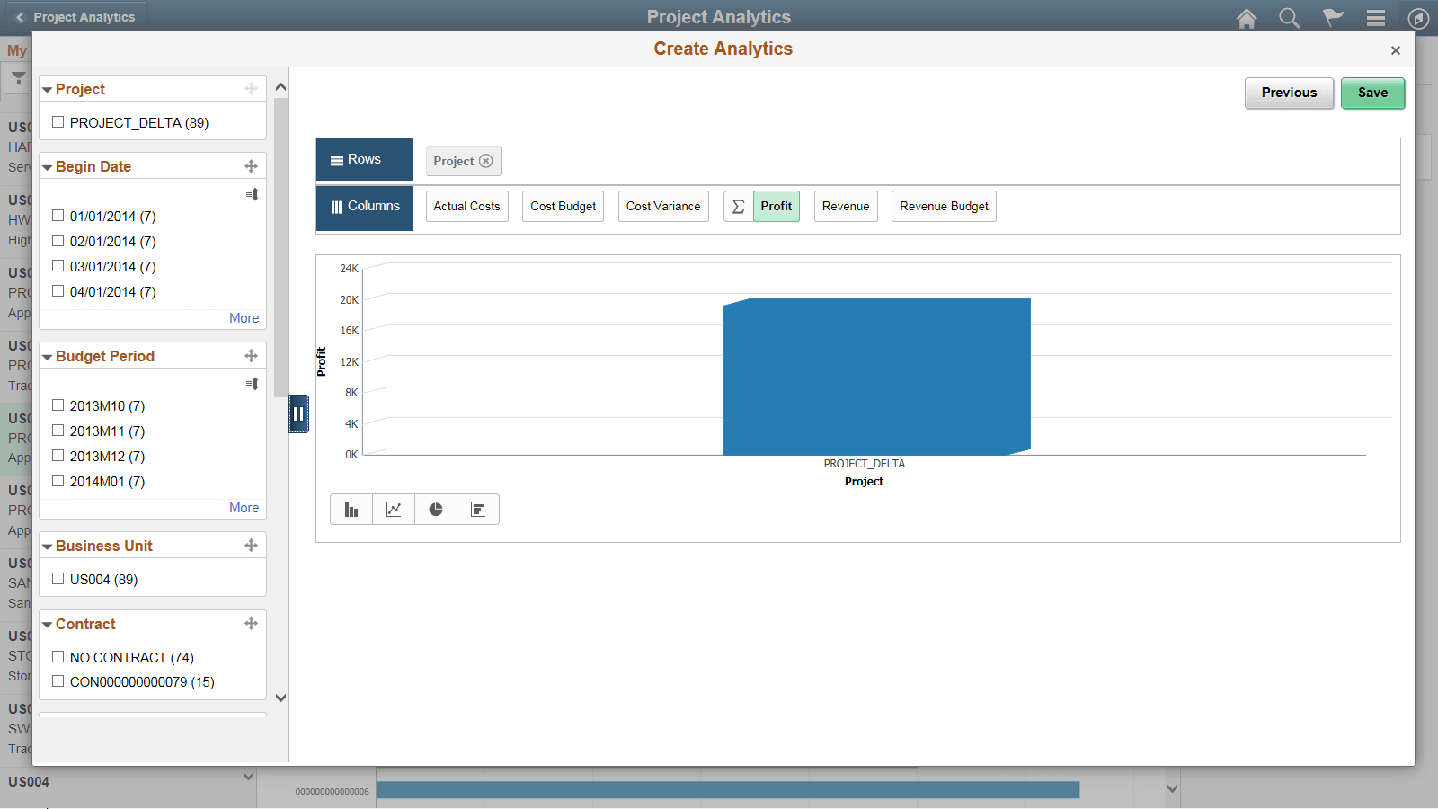 Create Analytics Wizard - step 3