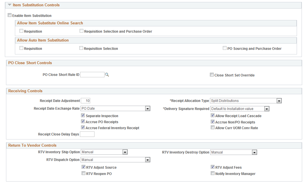 Business Unit Options Page (2of2)