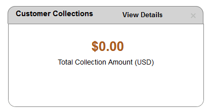 Customer Collections Pagelet
