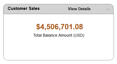 Customer Sales Pagelet