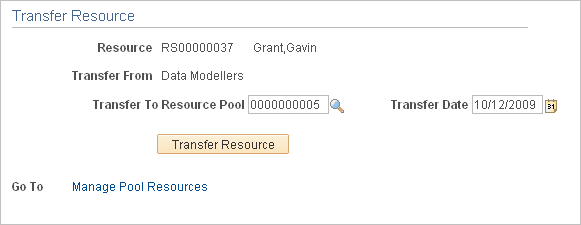Transfer Resource page