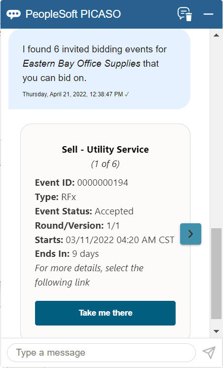 Collaboration Assistant - Results page