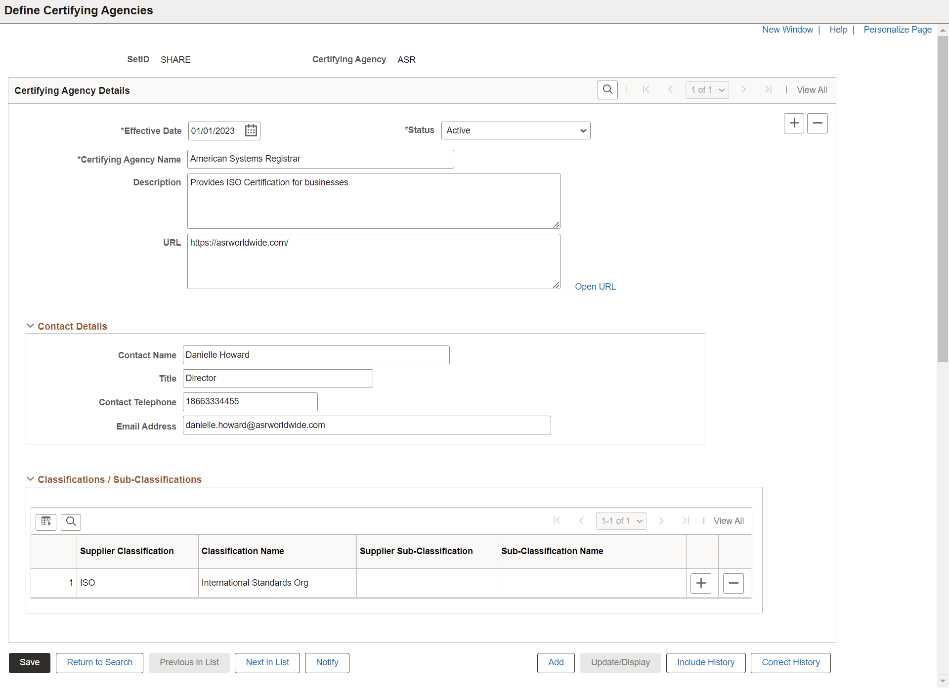 Define Certifying Agencies