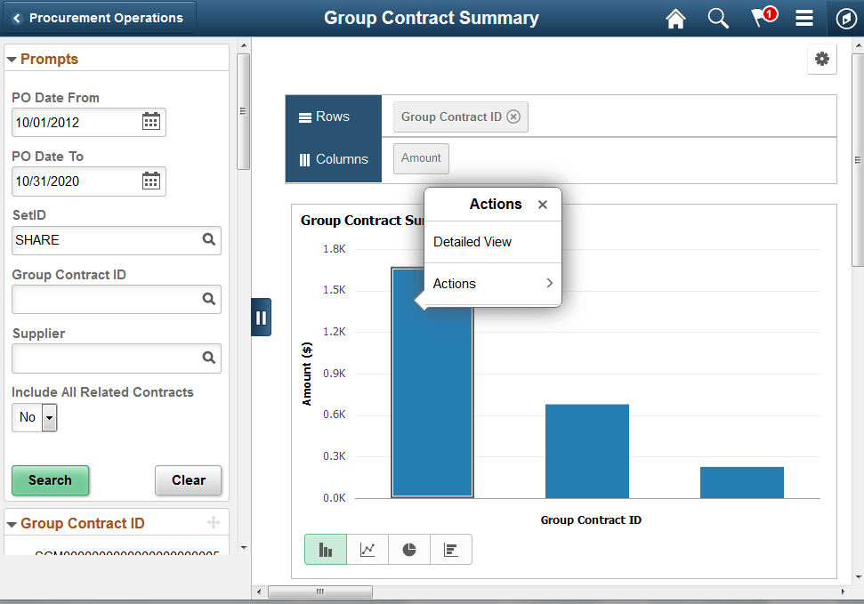 Group Contract Summary page 2 of 2 - View Details
