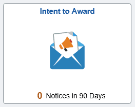 Notice of Intent to Award tile