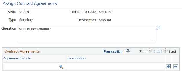 Assign Contract Agreements page