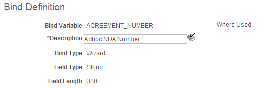 Bind Definition page