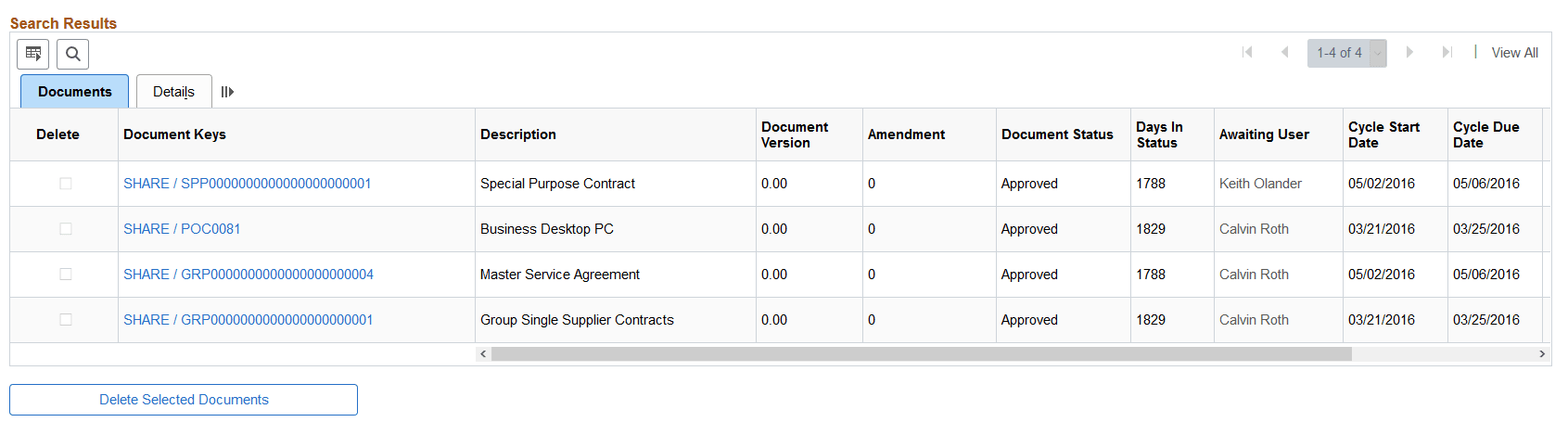 Find an Existing Document page (3 of 3)