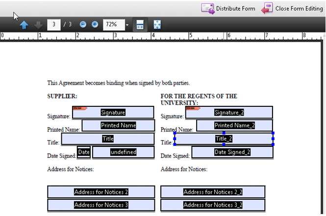 Run Form Field Recognition window