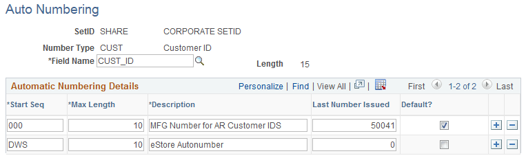 Auto Numbering Page