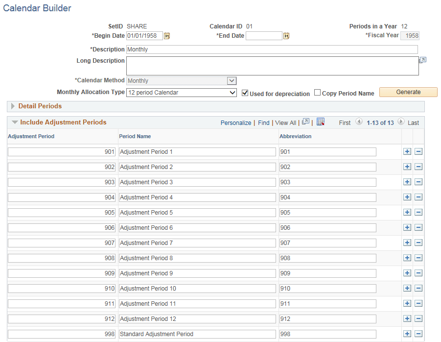 Calendar Builder page (2 of 2) Calendar Builder page (2 of 2)
