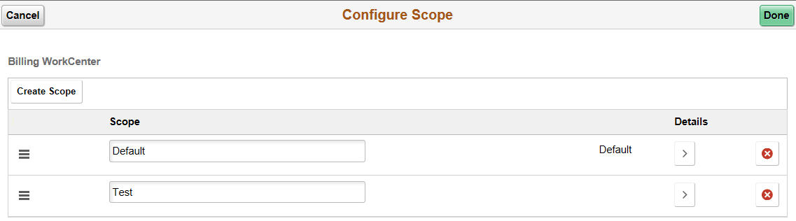 Configure Scope page (Fluid) Configure Scope page (Fluid)