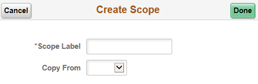 Create Scope page (Fluid) Create Scope page (Fluid)