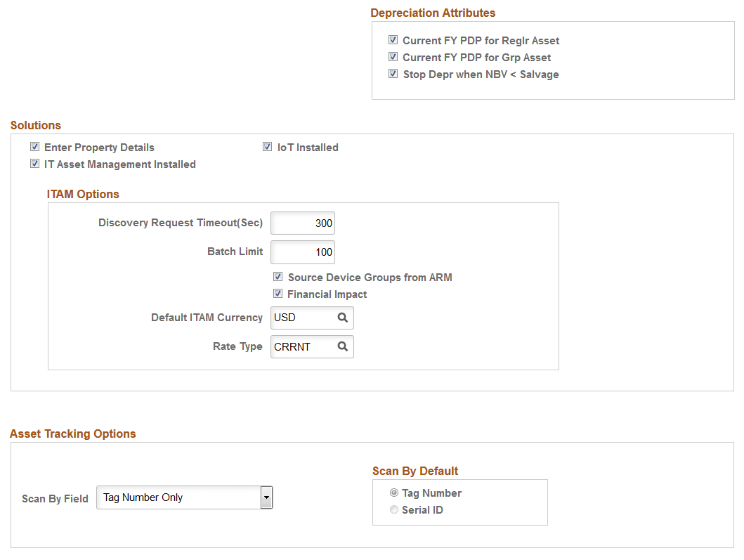 Installation Options - Asset Management page (2 of 2) Installation Options - Asset Management page (2 of 2)