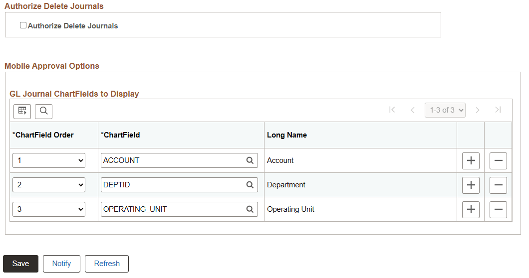 Installation Options - General Ledger (2 of 2) Installation Options - General Ledger (2 of 2)