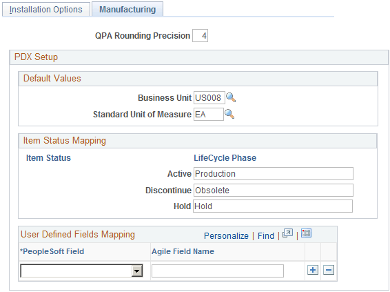 Installation Options - Manufacturing page Installation Options - Manufacturing page