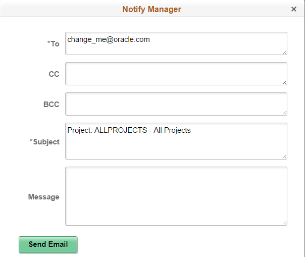 Notify page Notify page
