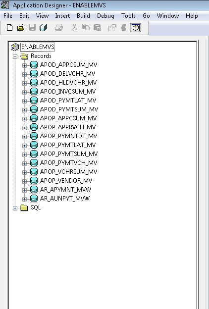 Application Designer: All Views