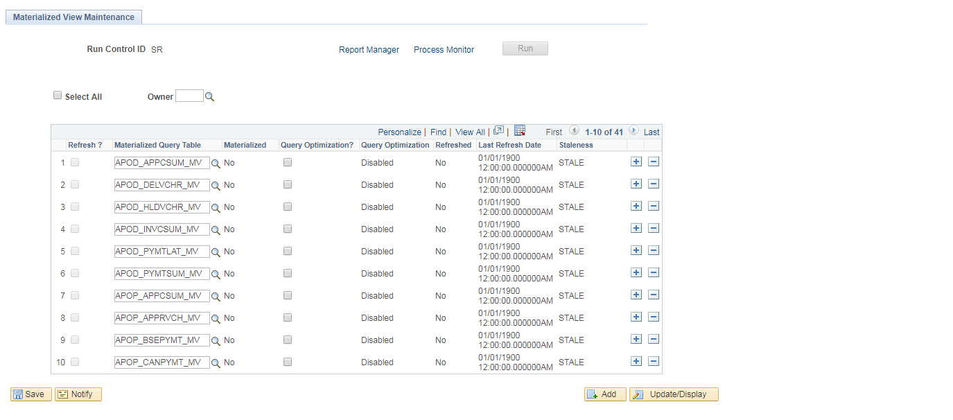 Materialized View Maintenance Materialized View Maintenance