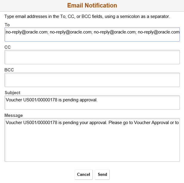 Email Notification Email Notification
