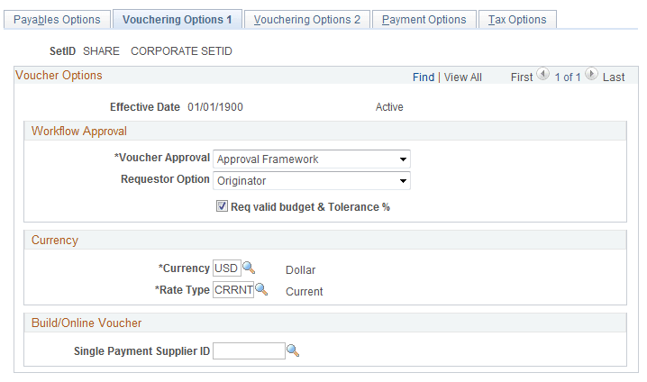 Payables Options – Vouchering Options 1 page