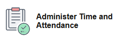 Administer Time and Attendance tile