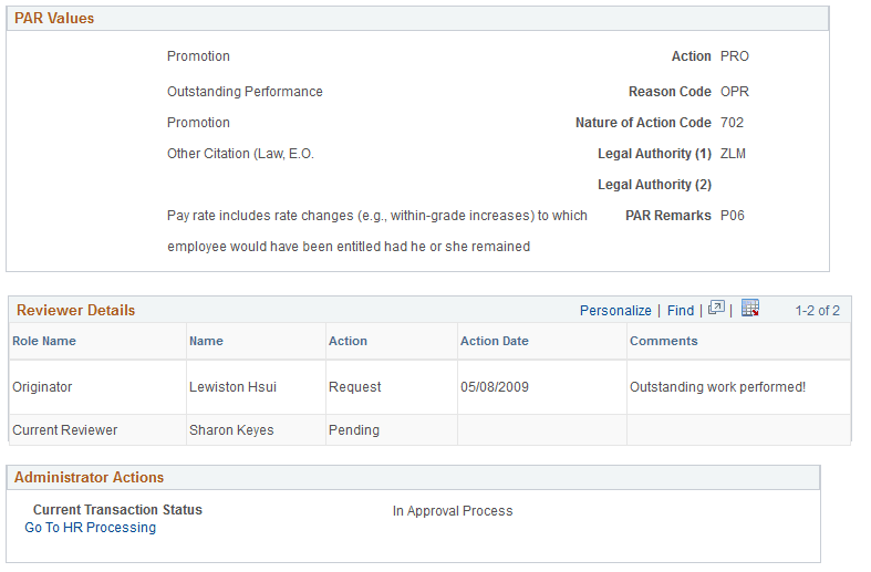 Example showing a <Transaction Detail> page (2 of 2)