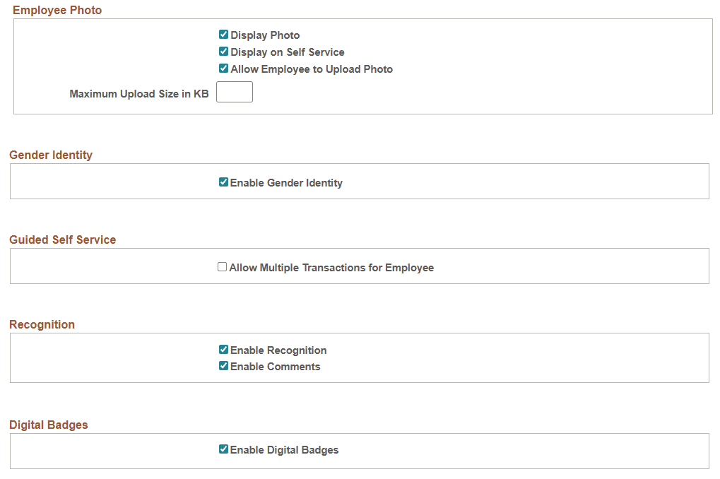 HCM Options Page (2 of 3)