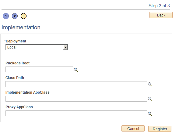 Implementation page