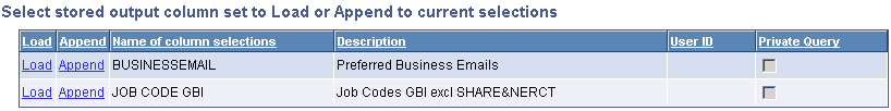 Load Attributes page Load Attributes page
