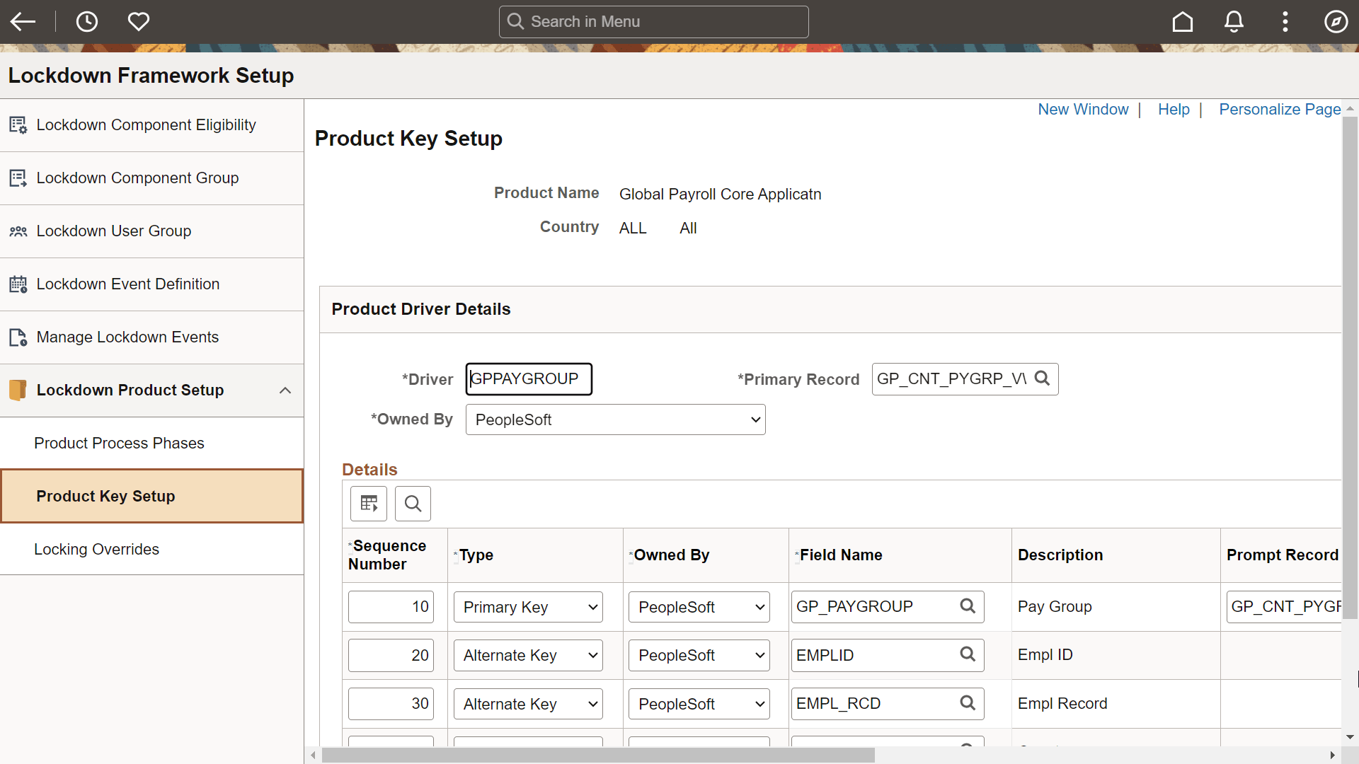 Product Key Setup