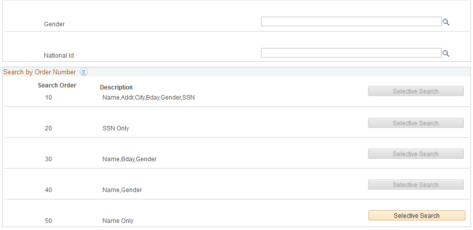 Search Criteria page (2 of 2) Search Criteria page (2 of 2)